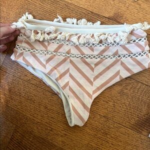 Tularosa tassle high waisted bikini bottoms